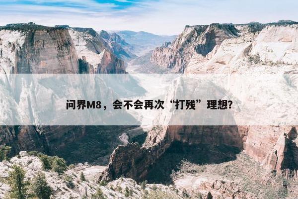 问界M8，会不会再次“打残”理想？