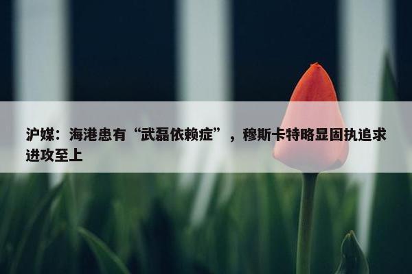 沪媒：海港患有“武磊依赖症”，穆斯卡特略显固执追求进攻至上