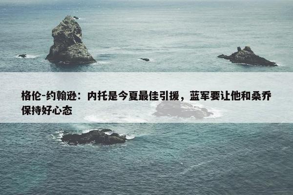 格伦-约翰逊：内托是今夏最佳引援，蓝军要让他和桑乔保持好心态