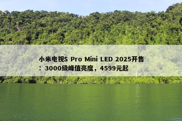 小米电视S Pro Mini LED 2025开售：3000级峰值亮度，4599元起