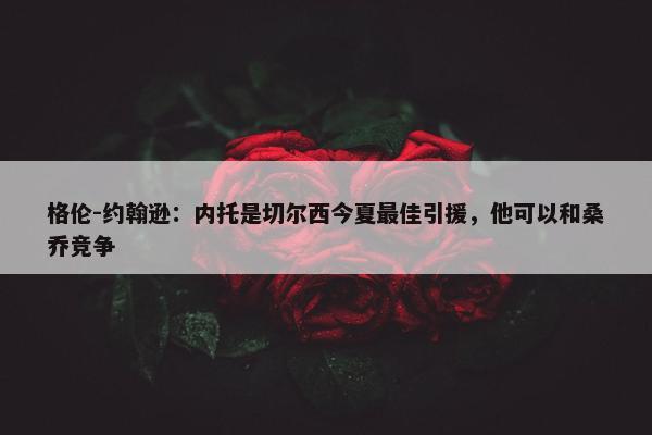 格伦-约翰逊：内托是切尔西今夏最佳引援，他可以和桑乔竞争