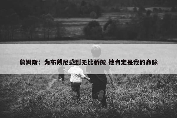 詹姆斯：为布朗尼感到无比骄傲 他肯定是我的命脉