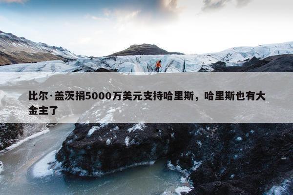 比尔·盖茨捐5000万美元支持哈里斯，哈里斯也有大金主了