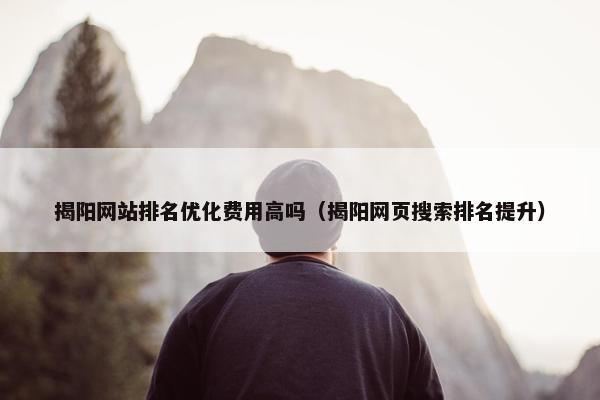 揭阳网站排名优化费用高吗（揭阳网页搜索排名提升）