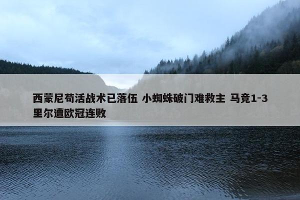 西蒙尼苟活战术已落伍 小蜘蛛破门难救主 马竞1-3里尔遭欧冠连败