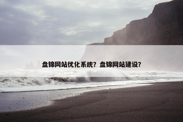 盘锦网站优化系统？盘锦网站建设？