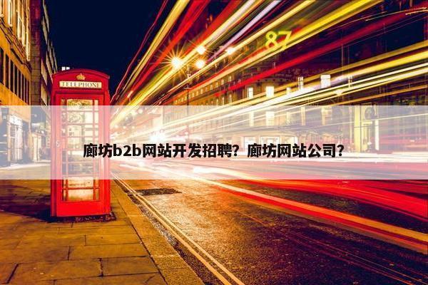 廊坊b2b网站开发招聘？廊坊网站公司？