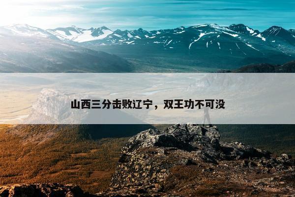 山西三分击败辽宁，双王功不可没