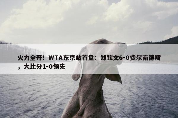 火力全开！WTA东京站首盘：郑钦文6-0费尔南德斯，大比分1-0领先