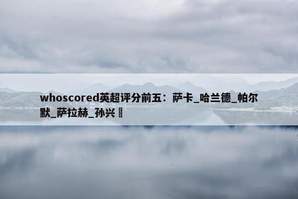 whoscored英超评分前五：萨卡_哈兰德_帕尔默_萨拉赫_孙兴慜