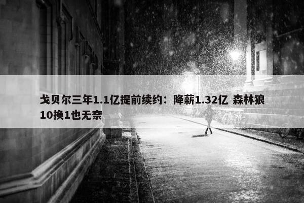 戈贝尔三年1.1亿提前续约：降薪1.32亿 森林狼10换1也无奈