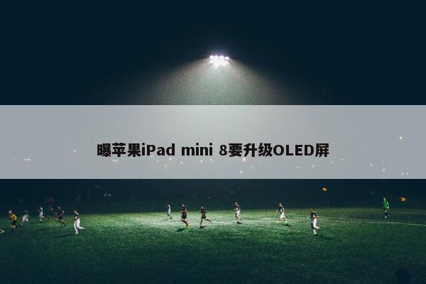 曝苹果iPad mini 8要升级OLED屏