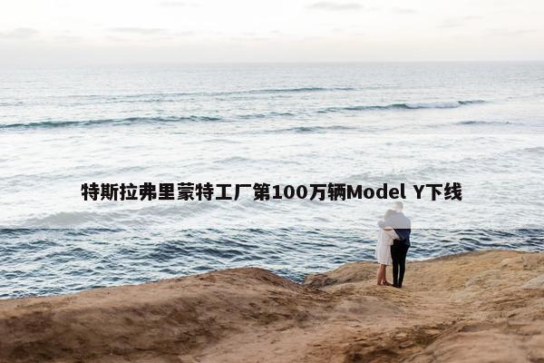 特斯拉弗里蒙特工厂第100万辆Model Y下线