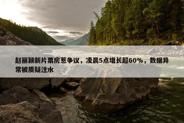 赵丽颖新片票房惹争议，凌晨5点增长超60%，数据异常被质疑注水