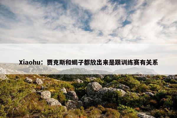 Xiaohu：贾克斯和蝎子都放出来是跟训练赛有关系