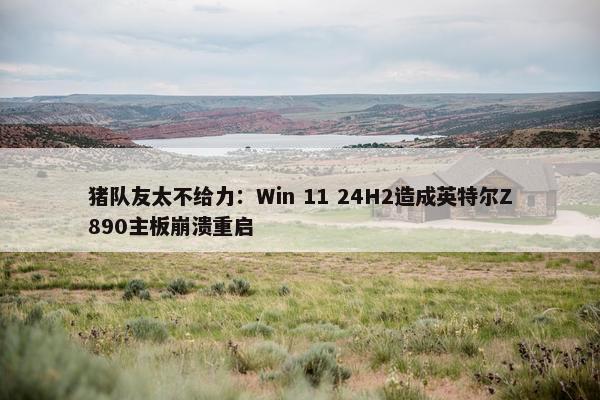 猪队友太不给力：Win 11 24H2造成英特尔Z890主板崩溃重启