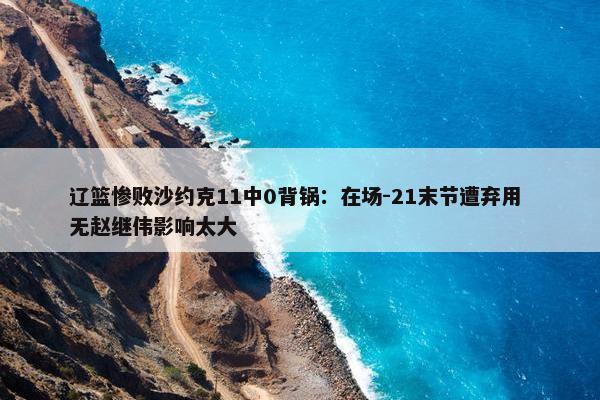 辽篮惨败沙约克11中0背锅：在场-21末节遭弃用 无赵继伟影响太大