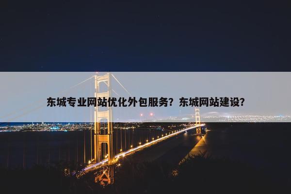 东城专业网站优化外包服务？东城网站建设？