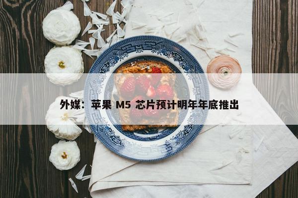 外媒：苹果 M5 芯片预计明年年底推出