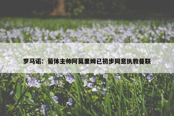 罗马诺：葡体主帅阿莫里姆已初步同意执教曼联