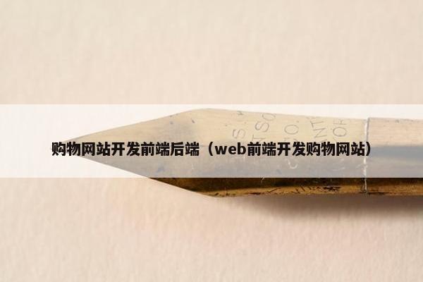 购物网站开发前端后端（web前端开发购物网站）