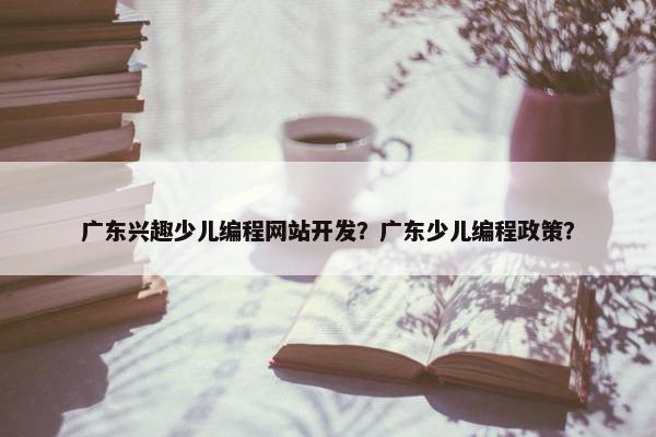 广东兴趣少儿编程网站开发？广东少儿编程政策？