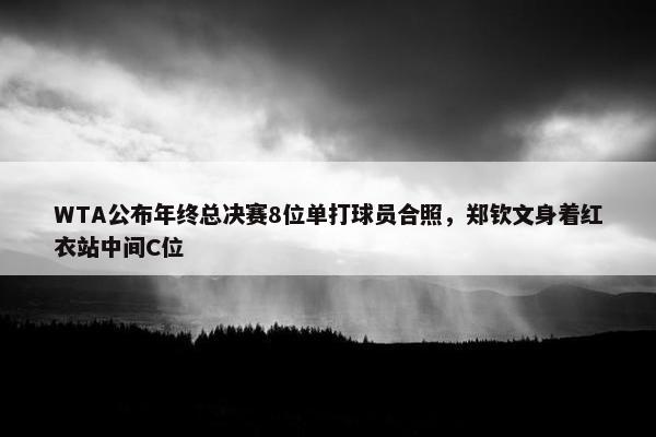 WTA公布年终总决赛8位单打球员合照，郑钦文身着红衣站中间C位