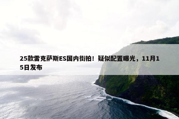 25款雷克萨斯ES国内街拍！疑似配置曝光，11月15日发布