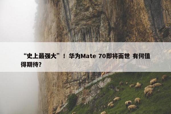 “史上最强大”！华为Mate 70即将面世 有何值得期待？