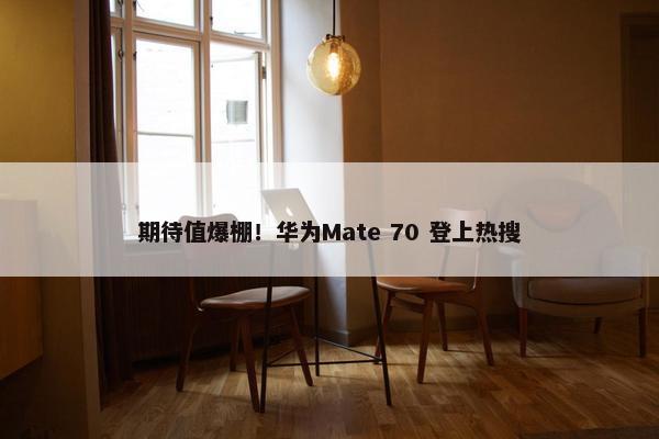 期待值爆棚！华为Mate 70 登上热搜