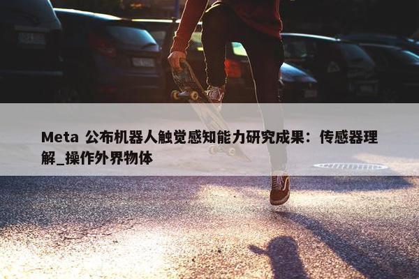 Meta 公布机器人触觉感知能力研究成果：传感器理解_操作外界物体