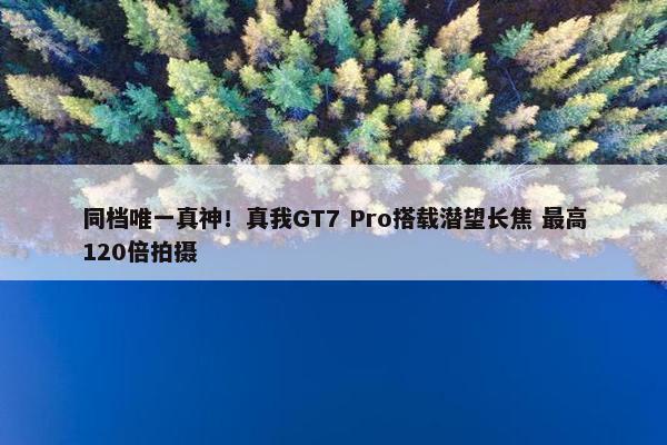 同档唯一真神！真我GT7 Pro搭载潜望长焦 最高120倍拍摄