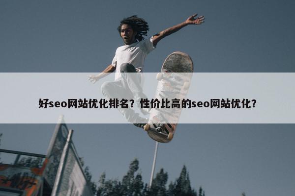 好seo网站优化排名？性价比高的seo网站优化？