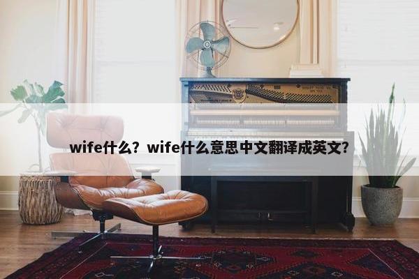 wife什么？wife什么意思中文翻译成英文？