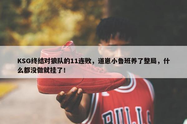 KSG终结对狼队的11连败，道崽小鲁班养了整局，什么都没做就挂了！