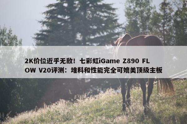 2K价位近乎无敌！七彩虹iGame Z890 FLOW V20评测：堆料和性能完全可媲美顶级主板