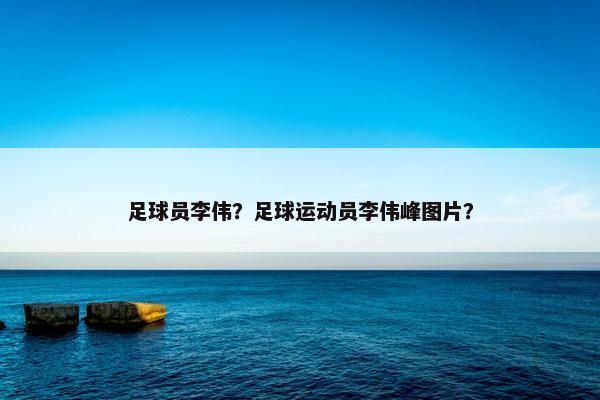 足球员李伟？足球运动员李伟峰图片？