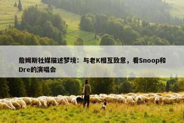 詹姆斯社媒描述梦境：与老K相互致意，看Snoop和Dre的演唱会