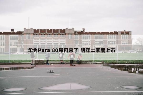 华为Pura 80爆料来了 明年二季度上市