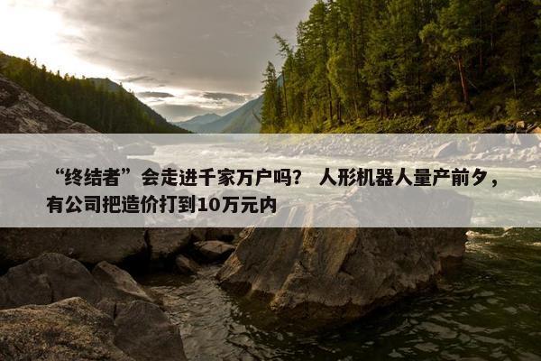 “终结者”会走进千家万户吗？ 人形机器人量产前夕，有公司把造价打到10万元内