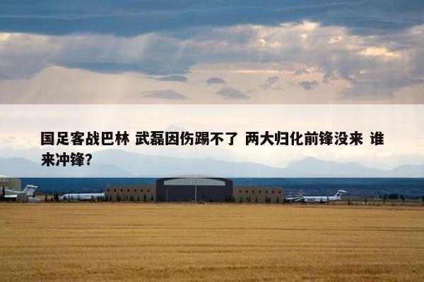 国足客战巴林 武磊因伤踢不了 两大归化前锋没来 谁来冲锋？