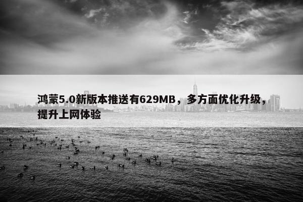 鸿蒙5.0新版本推送有629MB，多方面优化升级，提升上网体验