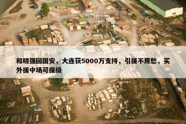 和晓强回国安，大连获5000万支持，引援不用愁，买外援中场可保级