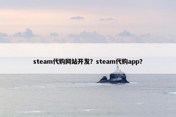 steam代购网站开发？steam代购app？