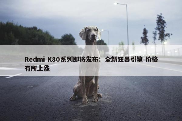 Redmi K80系列即将发布：全新狂暴引擎 价格有所上涨