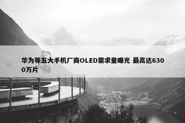 华为等五大手机厂商OLED需求量曝光 最高达6300万片