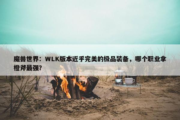 魔兽世界：WLK版本近乎完美的极品装备，哪个职业拿橙斧最强？