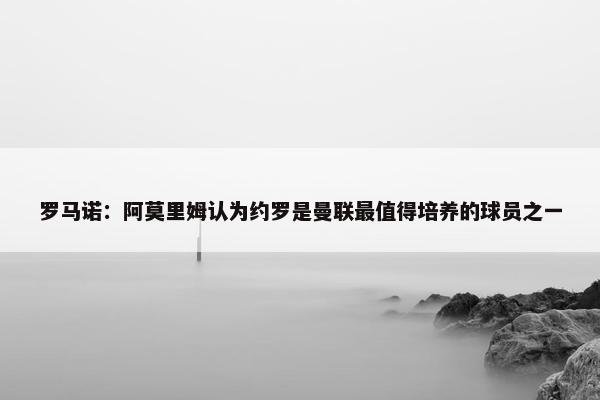 罗马诺：阿莫里姆认为约罗是曼联最值得培养的球员之一