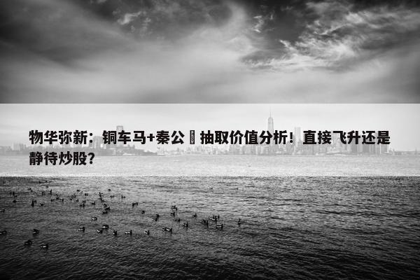 物华弥新：铜车马+秦公镈抽取价值分析！直接飞升还是静待炒股？