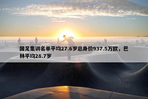 国足集训名单平均27.6岁总身价937.5万欧，巴林平均28.7岁